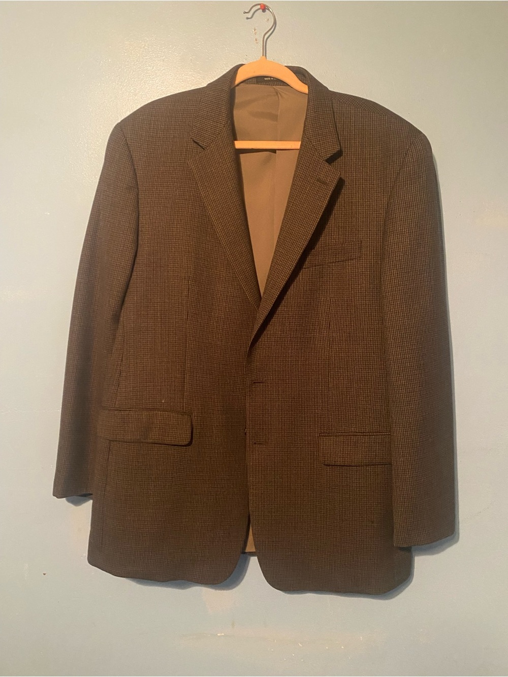 Ralph Lauren Men's Brown Windowpane Sport Coat